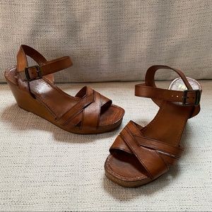 Frye “Margo” wedge sandals